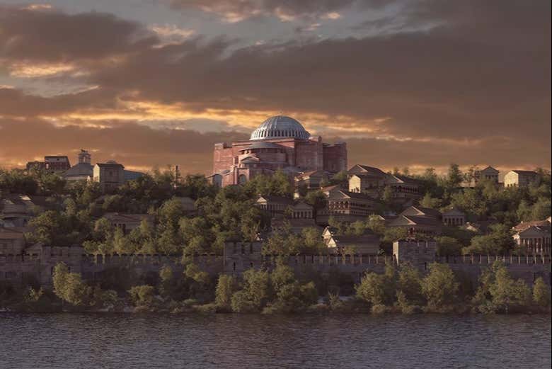 Santa Sofia na antiga Constantinopla