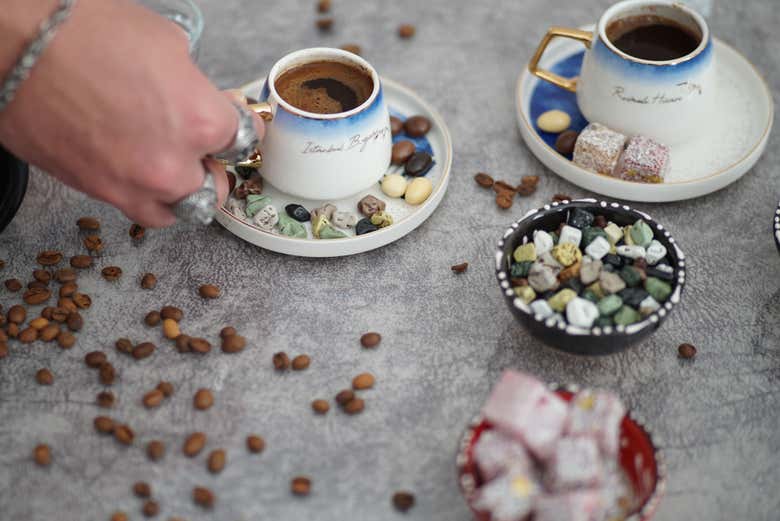 Provaremos um delicioso café turco